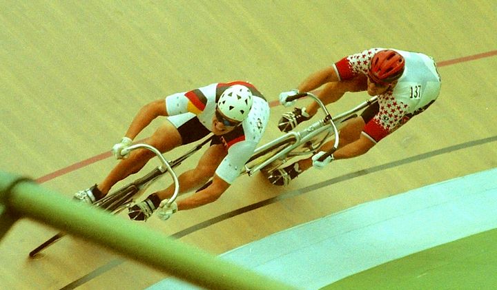 Jens Fiedler & Marty Nothstein 1996 - Sandra Wright