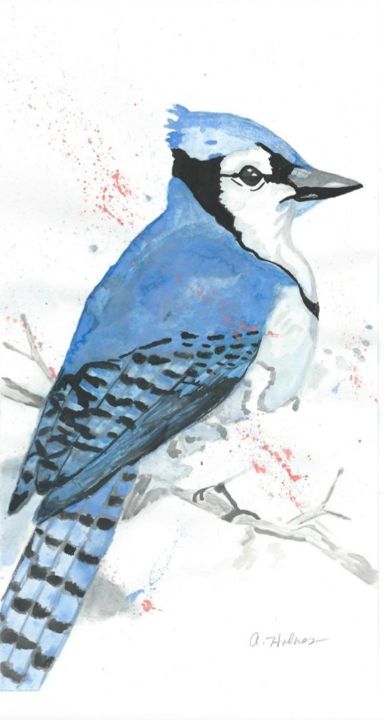 BLUE JAY - DREAMZ-ART - Drawings & Illustration, Animals, Birds, & Fish,  Birds, Bluejays - ArtPal