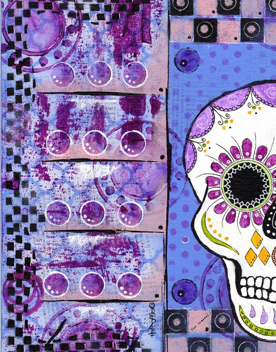 Sugar Skull - Sue Brassel - Paintings & Prints, Abstract, Color - ArtPal