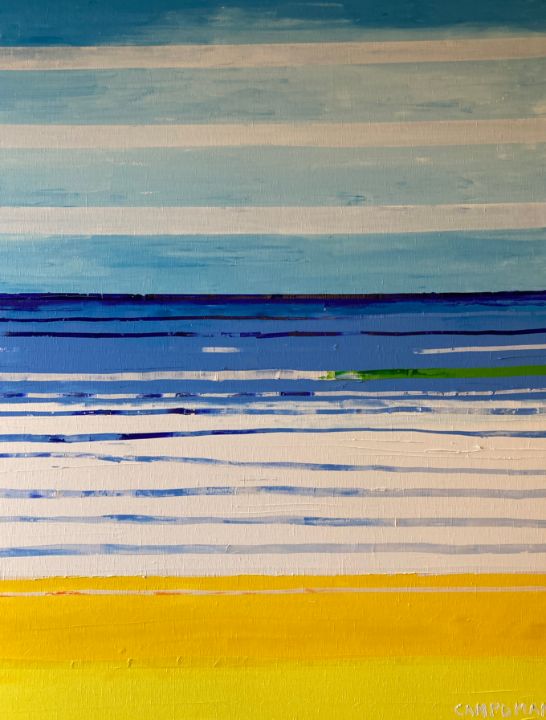 ultramarine blue horizon - Jose Ramon Campomanes
