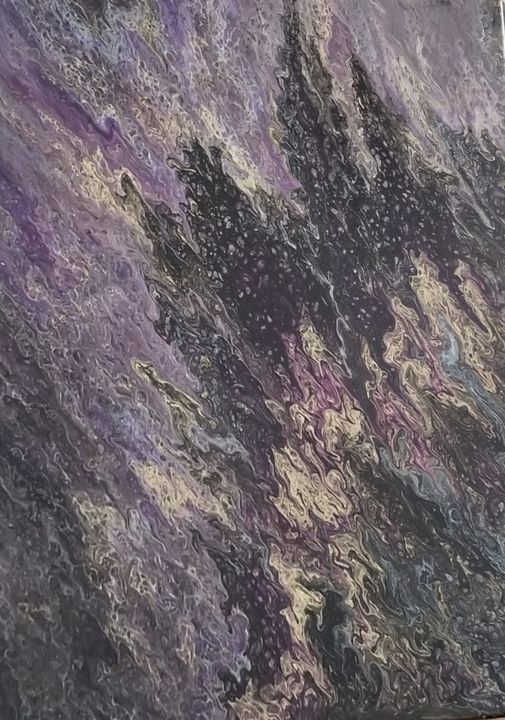 Purple Galaxy - Emotional Art