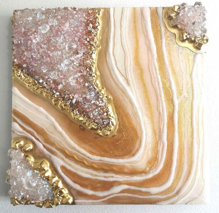 SOLD Original Resin Geode Wall on sale Art