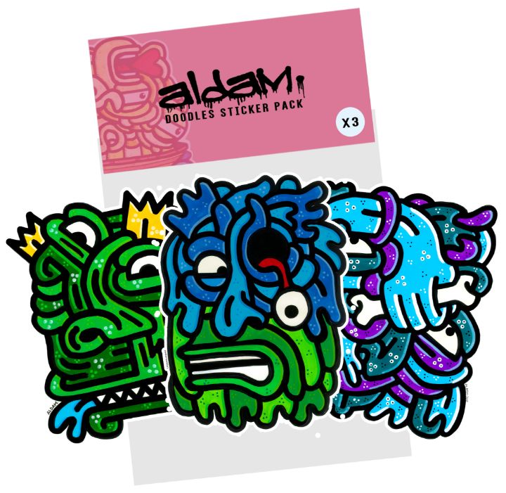 Sticker Pack Four - X3 - Aldam