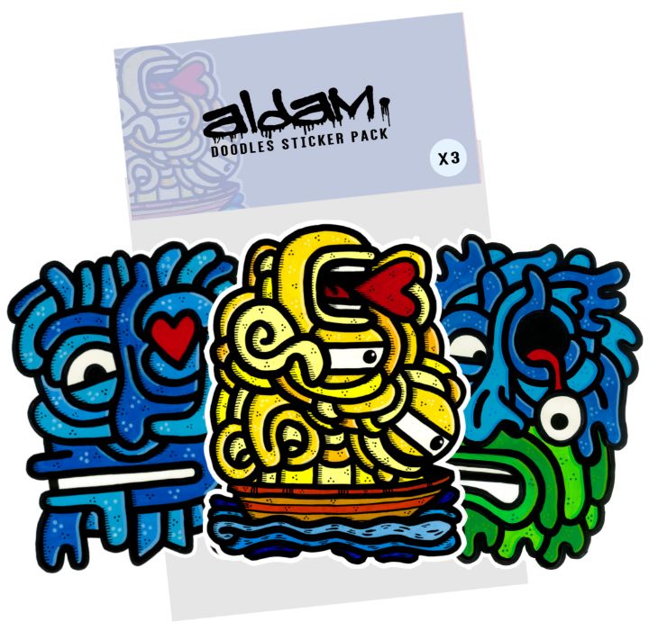 Sticker Pack Five - X3 - Aldam