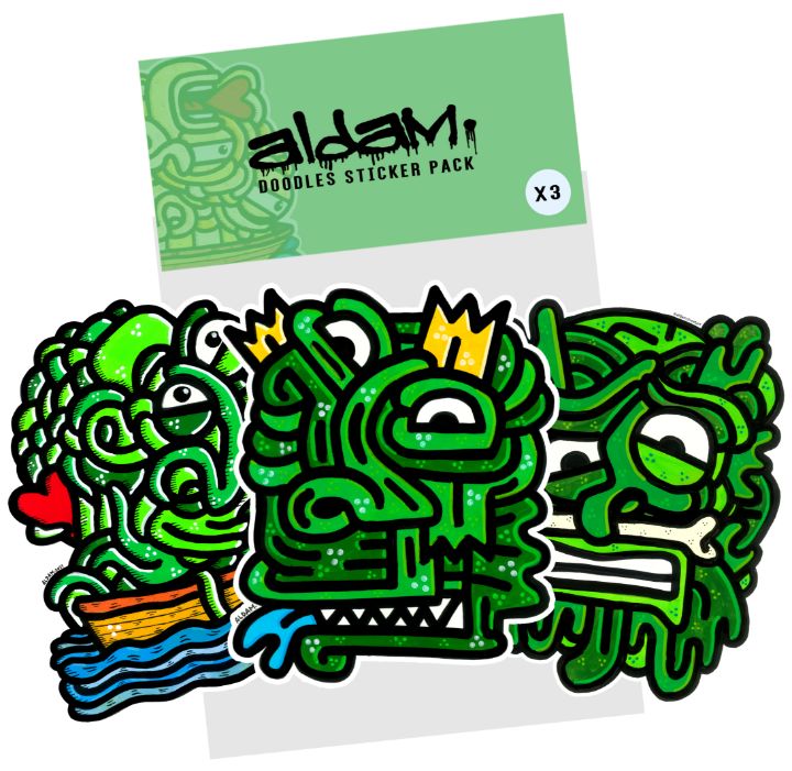 Sticker Pack Six - X3 - Aldam