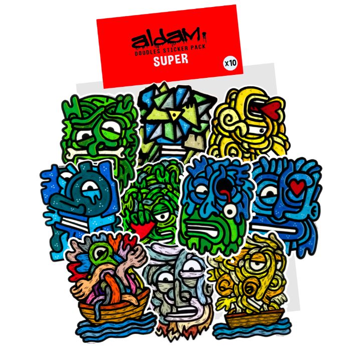 Sticker Pack Nine - X10 - Aldam