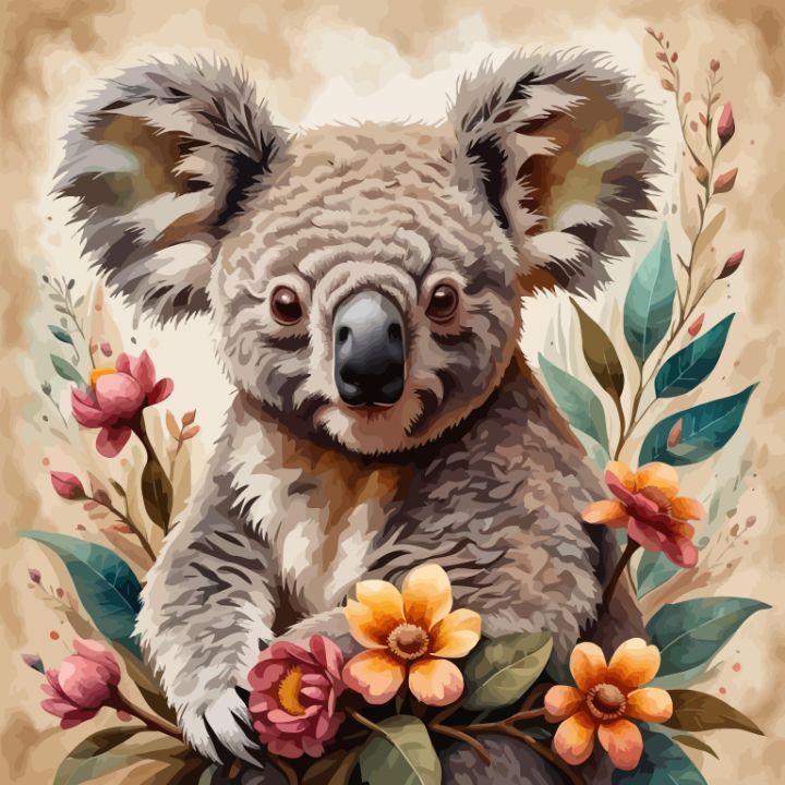 Koala Bear - Wolf Art - Digital Art, Animals, Birds, & Fish, Bears, Other  Bears - ArtPal