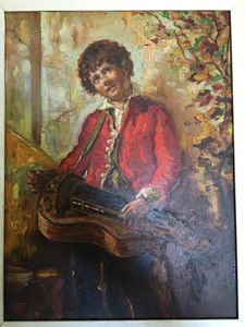 Bernado Strozzi 1800 Musician boy