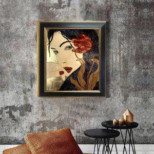 A beautiful Tulip II - Drawing and Marquetry by Arash