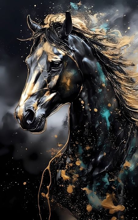 Download White And Black Horses Wallpaper | Wallpapers.com