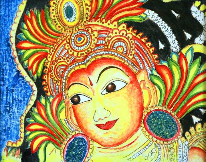 kerala mural - Agals Atelier - Paintings & Prints, Ethnic, Cultural ...