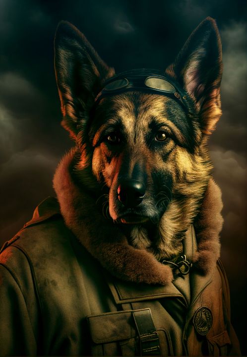 german shephard soldier 1 - absention