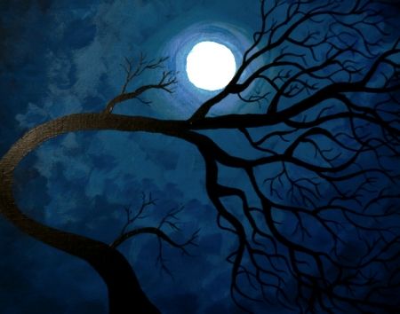 Midnight moon enchantment. - Mauricio Gambinos Exquisite Arts