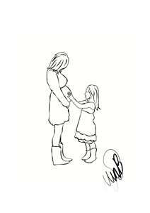 Mothers day coloring page