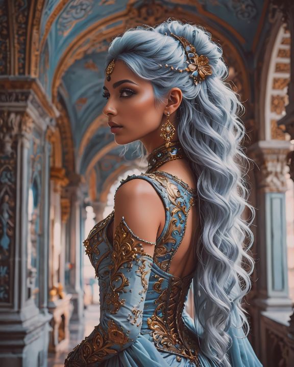 open lace back dress Indian Princess Costume – Sowest Fancy Dress main image 0