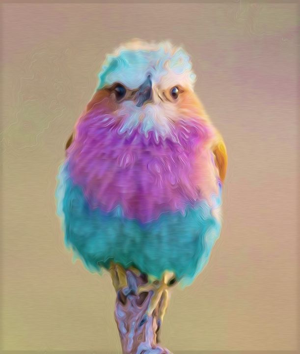 Lilac-breasted Roller Portrait - 6LNK - Paintings & Prints, Animals, Birds,  & Fish, Birds, Other Birds - ArtPal