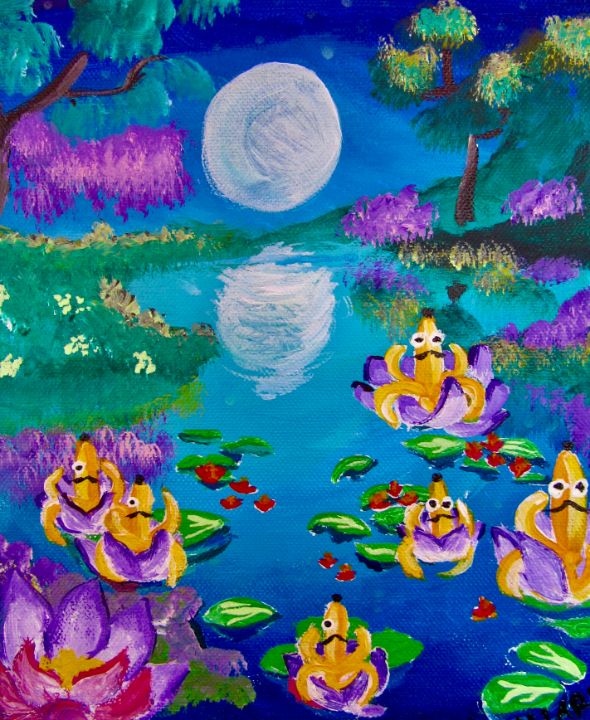 Water Lily Nannerpuss - CK_inc and paint by Michelle Dillard