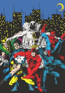Marvel comics poster