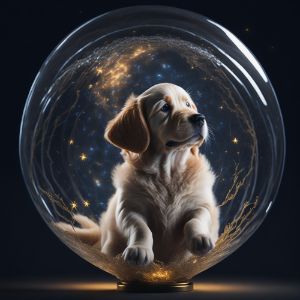 Golden retriever shop snow globe