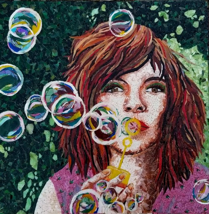 Blowing Bubbles - Monique Sarfity Mosaics