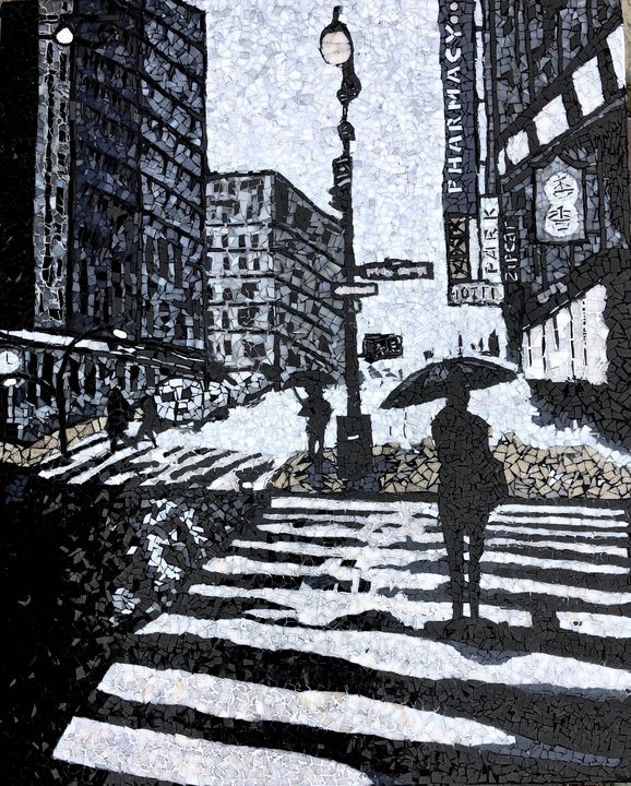 Gray New York - Monique Sarfity Mosaics