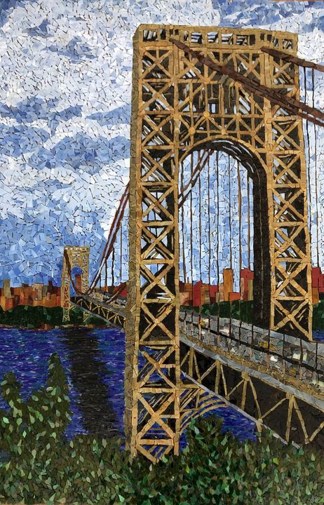 Sun Kissed Bridge - Monique Sarfity Mosaics
