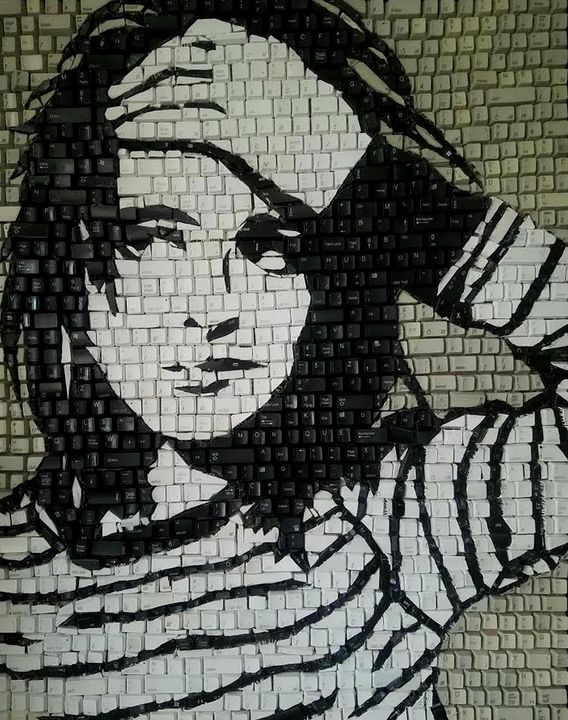 Pushing Buttons - Monique Sarfity Mosaics