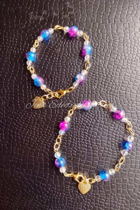 Purple Mommy & Me Bracelets Purple Mommy & Me Bracelets