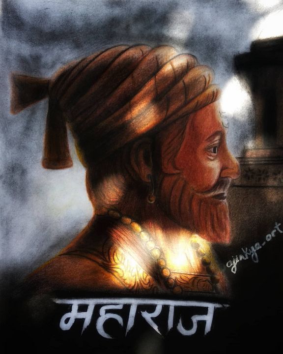 Shivaji Maharaj Handmade Pencil Sketch Size 179mb 4000 X1800