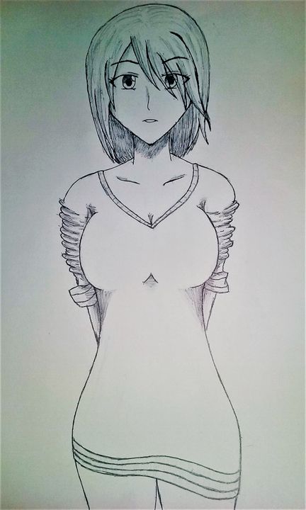 simple drawings of anime girls