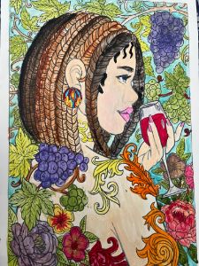 Wine a little laugh a lot