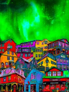 Reykjavik colorful houses