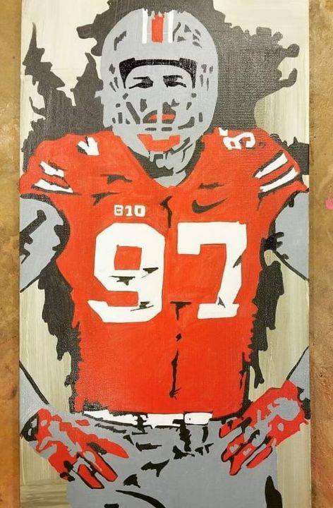 Nick Bosa Portrait - Truestar Designs - Paintings & Prints, Sports &  Hobbies, Football - ArtPal