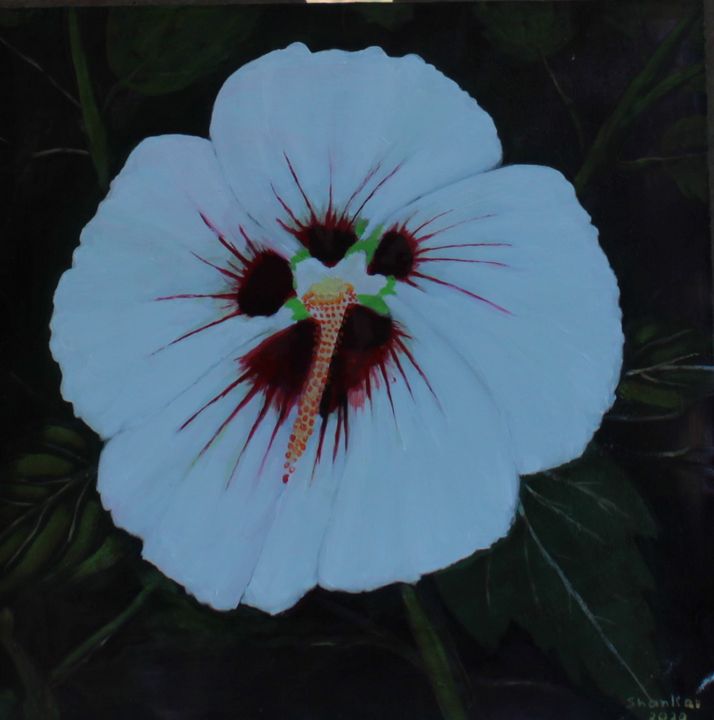 Twin roses - Shankar Kashyap - Paintings & Prints, Flowers, Plants