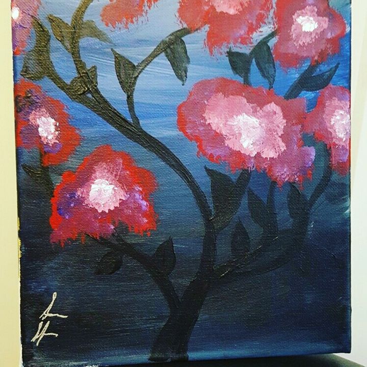 Melting flowers sold painting