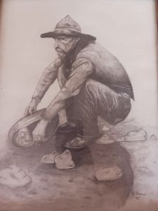 Gold panner - Robert brown