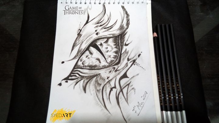 game of thrones dragon drawing