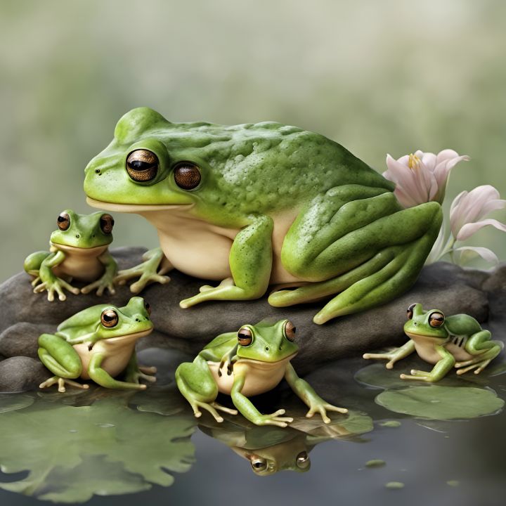 Froggy's new family - Lewis Sandler Mandala Art Gallery - Digital Art ...