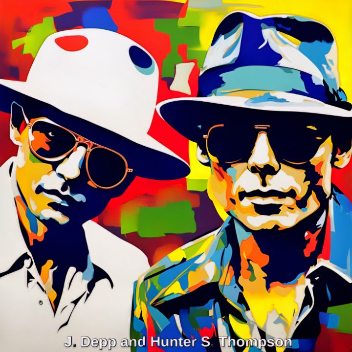 Depp And Thompson Lewis Sandler Mandala Art Gallery Digital Art Abstract Figurative Artpal