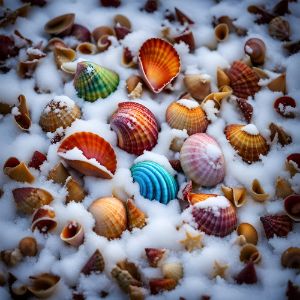 snow sea shells
