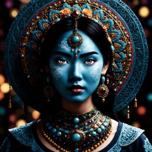 Indian Princess mandala - Lewis Sandler Mandala Art Gallery