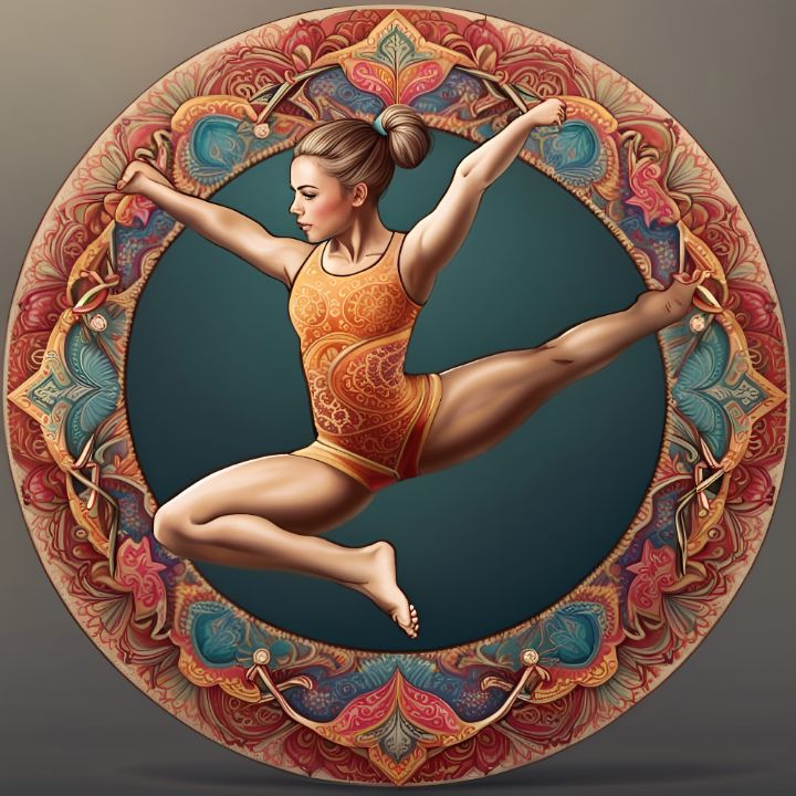 Gymnast Mandala Lewis Sandler Mandala Art Gallery Digital Art Sports Hobbies Other