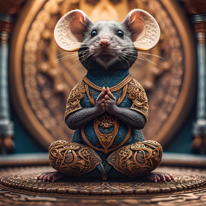 Yoga Mouse Mandala Lewis Sandler Mandala Art Gallery Digital Art Fantasy Mythology