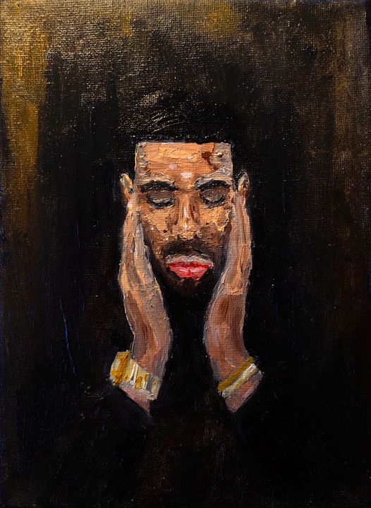 Drake Oil Painting - artman