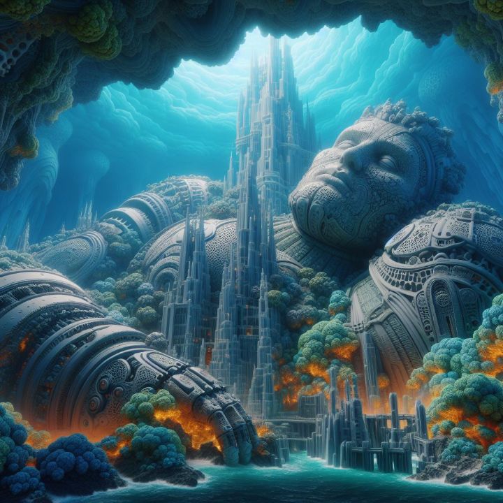 Sleeping giant Johannes Karnatz Digital Art & AI, Fantasy