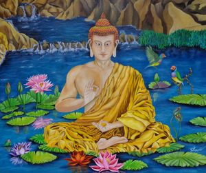 BUDDHA ON THE LAKE