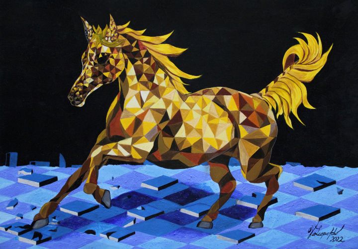 Golden horse found in my dreams - Jleopold