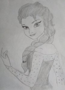 Buy FROZEN ANNA Pencil Drawing Online in India  Etsy