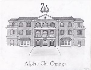 Alpha Chi Omega Alabama Art by Jack Safford Drawings