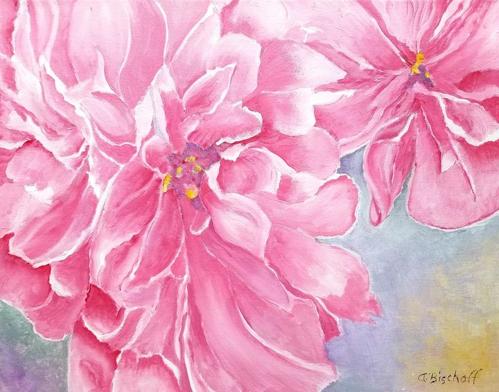 Peonies - Anita Bischoff - Paintings & Prints, Flowers, Plants, & Trees 